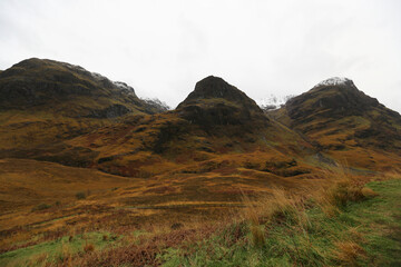 The Three Sisters of Glencoe in Scotland
