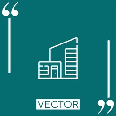 house vector icon Linear icon. Editable stroke line