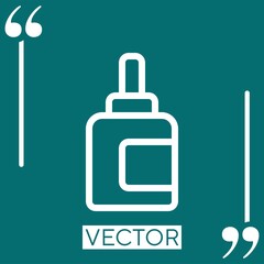Obraz premium ink cartridge vector icon Linear icon. Editable stroke line