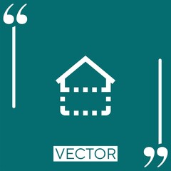 construction vector icon Linear icon. Editable stroke line