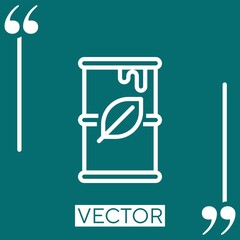 fuel vector icon Linear icon. Editable stroke line