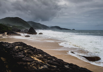 Obraz premium storm over the sea