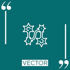 nerves vector icon Linear icon. Editable stroke line