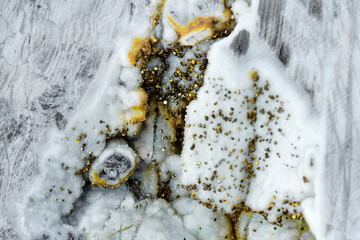 Granite stone for gravestone, floor and wall pattern. Material for decoration, background texture, interior design.