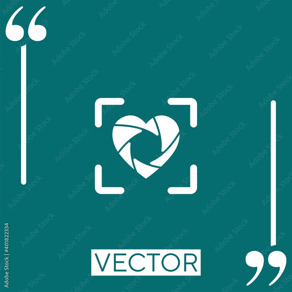 Poster shape vector icon linear icon. editable stroke line