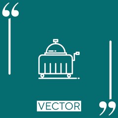 service vector icon Linear icon. Editable stroke line