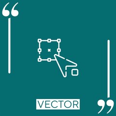 resize vector icon Linear icon. Editable stroke line