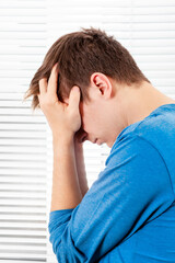 Fototapeta premium Sad Young Man