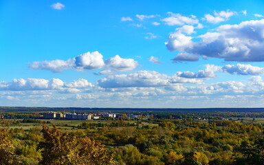 Orthodox churches and classical architecture of the city of Vladimir in Russia. 