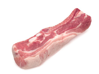 Raw Pork Rib Isolated On a White Background