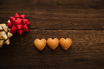 ハート型の紅茶のクッキー