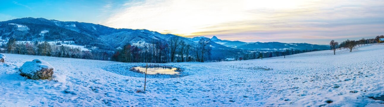 Alpen Winterlandschaft in Österreich