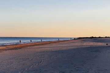 sunset on the beach