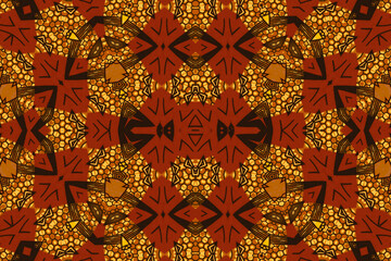 Colorful African fabric, cotton, textured and seamless pattern, photo