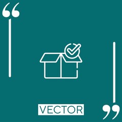 package vector icon Linear icon. Editable stroke line