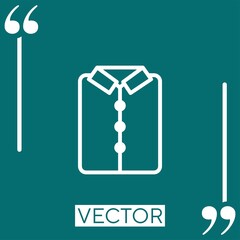 shirt vector icon Linear icon. Editable stroke line