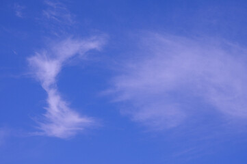 The subtle cloud drifting through the sky.