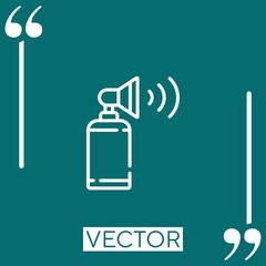 air horn vector icon Linear icon. Editable stroke line
