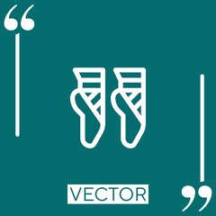 ballet vector icon Linear icon. Editable stroke line
