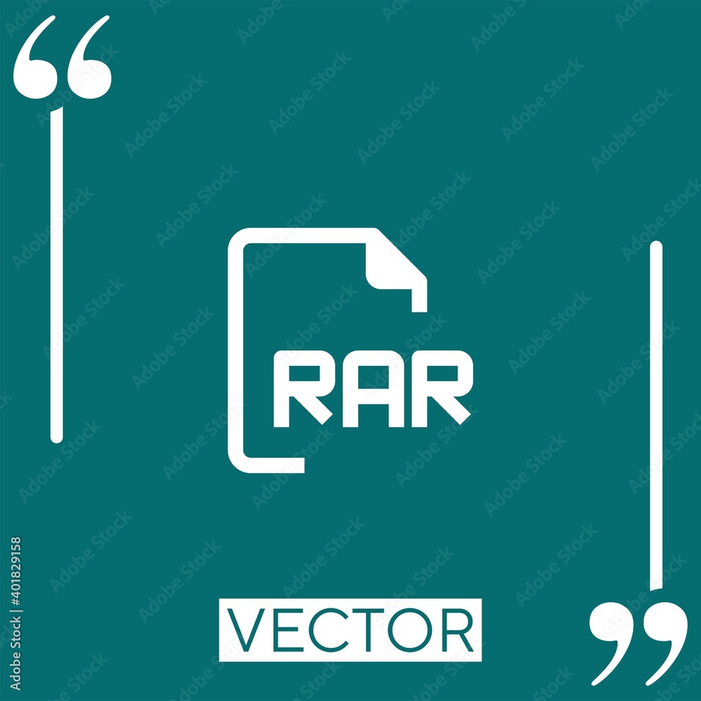 Poster files vector icon linear icon. editable stroke line