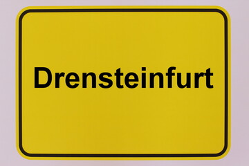 Illustration eines Stadteingangsschildes der Stadt Drensteinfurt