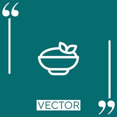 healthy food vector icon Linear icon. Editable stroked line