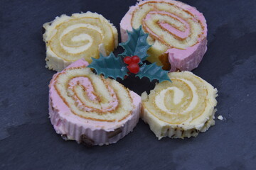 Sucette bûche de noël