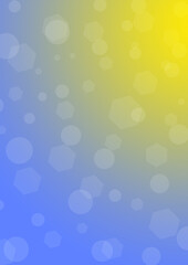 Transparent highlights on a background of blue and yellow gradient. Illustration for design.