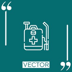 disinfectant vector icon Linear icon. Editable stroke line