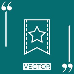 favourites vector icon Linear icon. Editable stroke line