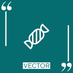 candy vector icon Linear icon. Editable stroked line