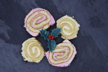 Sucette bûche de noël