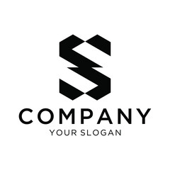 Letter S S logo design. creative minimal monochrome monogram symbol. Universal elegant vector emblem. Premium business logotype. Graphic alphabet symbol for corporate identity