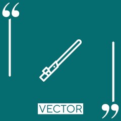 light saber vector icon Linear icon. Editable stroked line