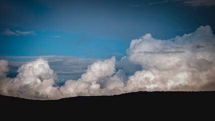 clouds over the mountain