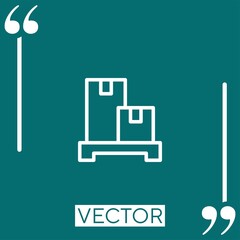 storage vector icon Linear icon. Editable stroke line