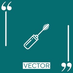 mascara vector icon Linear icon. Editable stroke line