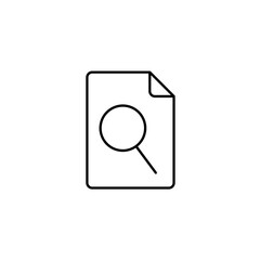Document file search icon. Icon design for extension files, folders and documents. Vector
