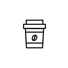 Coffee container cup icon. Icon design for cafes and restaurants. Vector