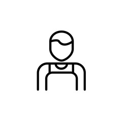 Barista icon. Icon design for cafes and restaurants. Vector