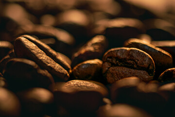 close up of coffee beans