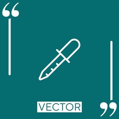 liquid vector icon Linear icon. Editable stroked line