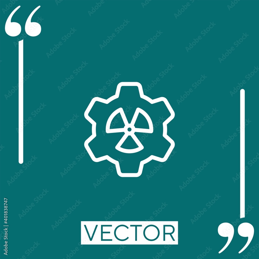 Poster setting vector icon linear icon. editable stroked line
