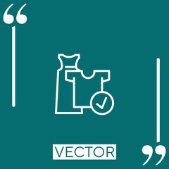 clothes   vector icon Linear icon. Editable stroked line