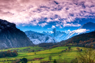 Naranjo de Bulnes (known as Picu Urriellu) in Picos de Europa National Park.