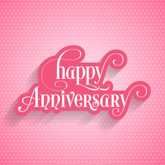 Illustration of Happy Anniversary Celebration vector.