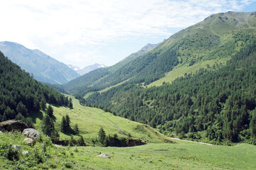 Fototapeta na wymiar landscape in the mountains, Elbrus, Caucasus, Russia