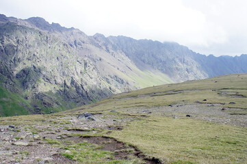Fototapeta na wymiar landscape in the mountains, Elbrus, Caucasus, Russia