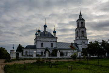 Virgin-Christmas Church. Pleshcheyevo lake. the blue stone Stories and legends.