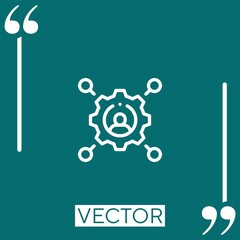 Fototapeta premium skills vector icon Linear icon. Editable stroked line